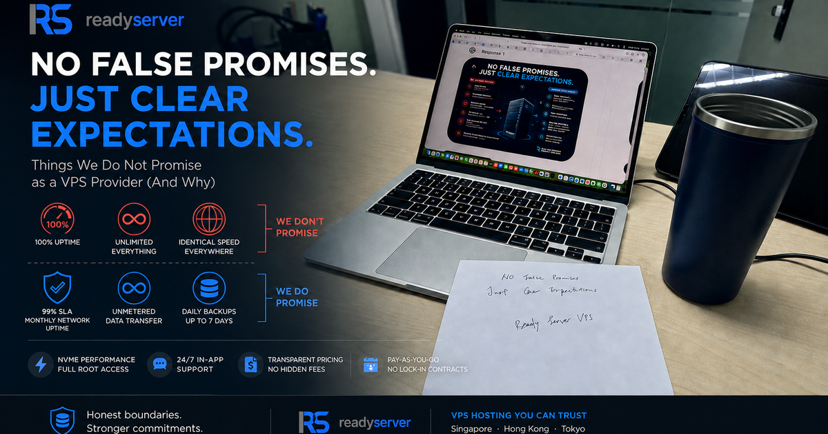 Things We Do Not Promise as a VPS Provider (And Why)